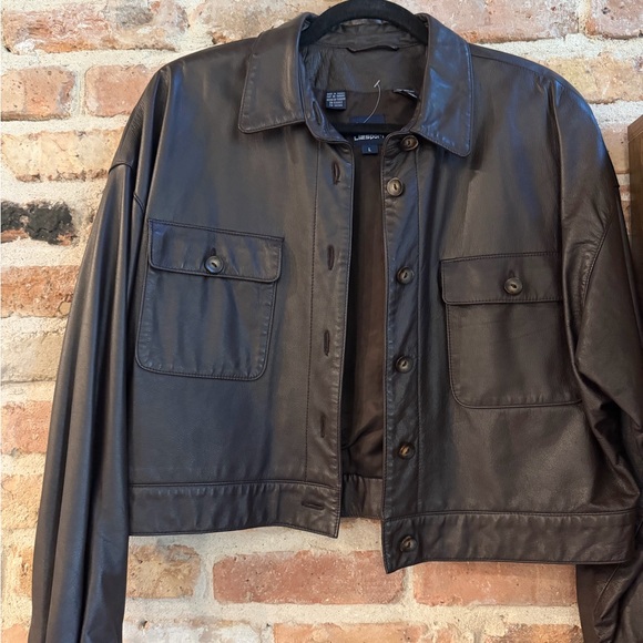 Dark Brown Vintage Leather Jacket - Picture 2 of 8